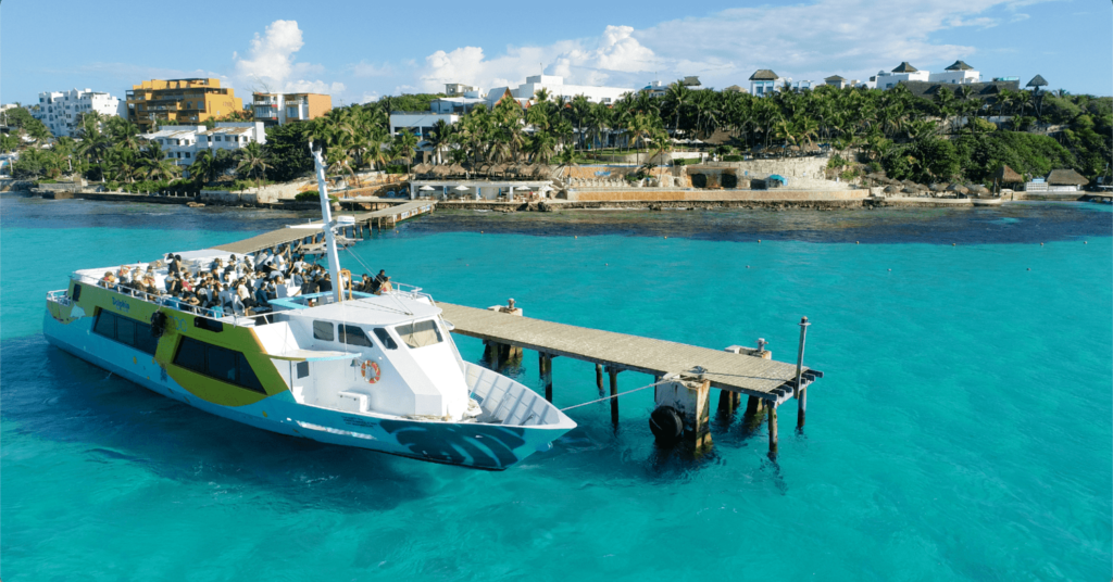 ferry times isla mujeres to cancun